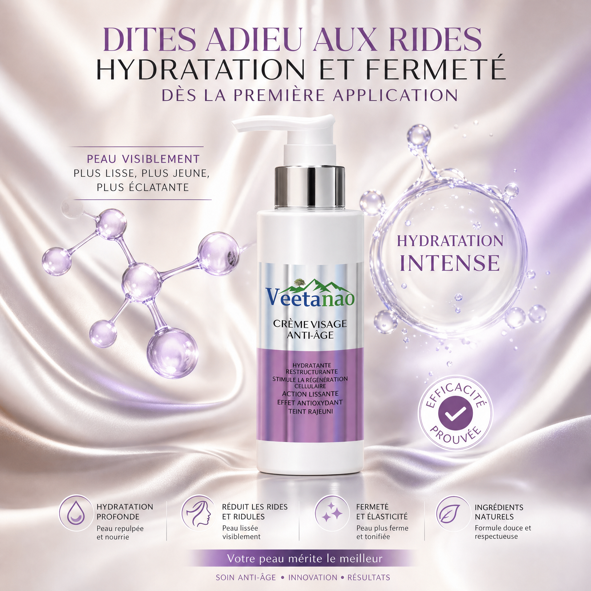 e47196c0-7afd-11f1-aca5-33be61500439 Crème Visage Anti-Âge 100ml - Effet Raffermissant & Repulpant | Ethnikstore